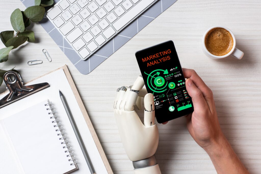 IA no marketing digital blog mybrief máquina e humanos juntos