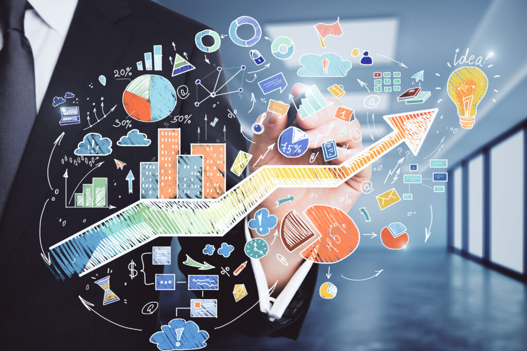 data driven marketing mybrief blog desenho de dados em vidro