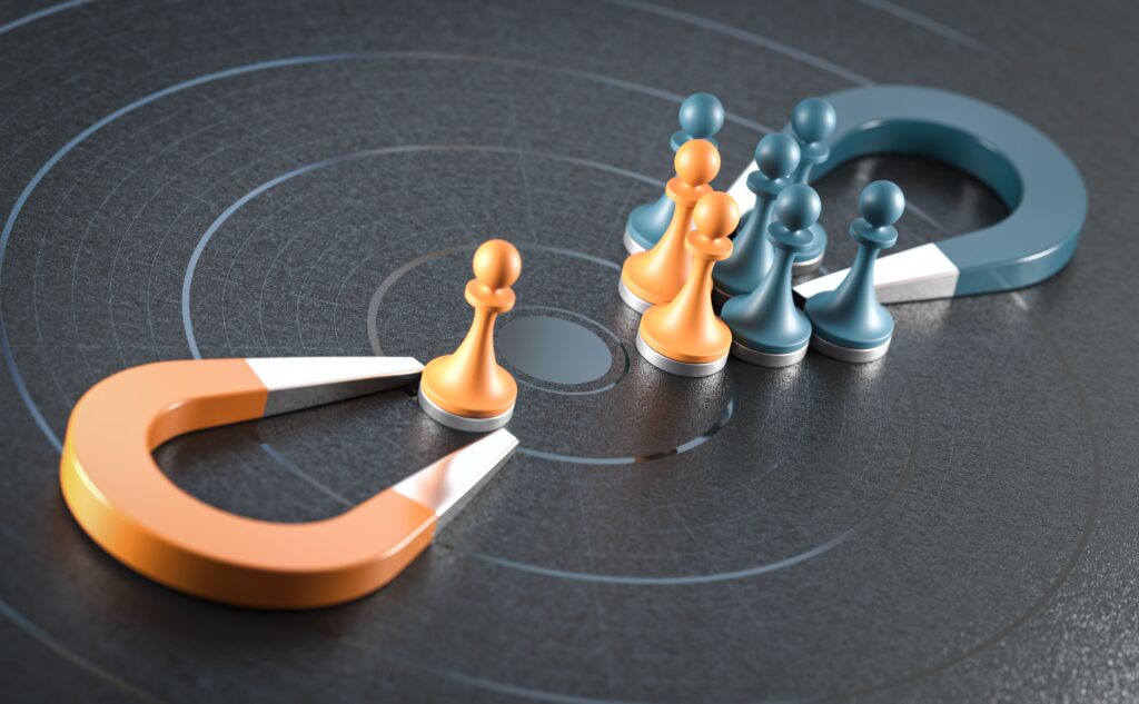 inbound e outbound marketing mybrief blog imã puxando os leads corretos