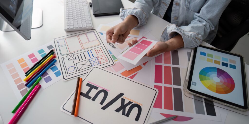 IA vai substituir designers mybrief blog designer testando cores e layout